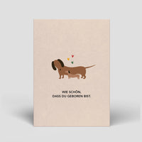 Dachshund For Birth | Postcard